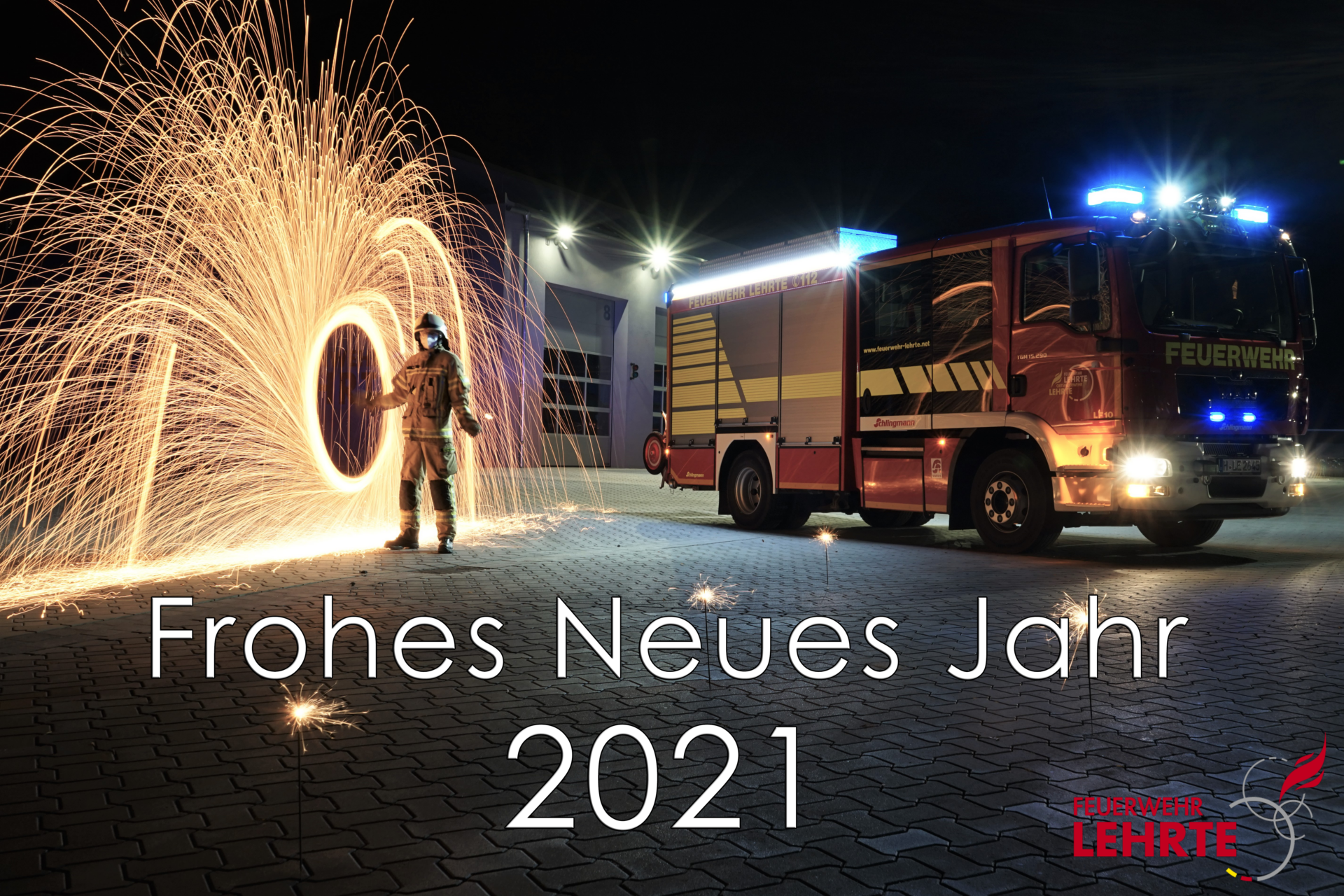 Feuerwehr Lehrte - 20210101 Neujahr