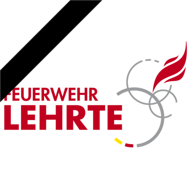 Feuerwehr Lehrte - Logo FFLehrte Trauerflor
