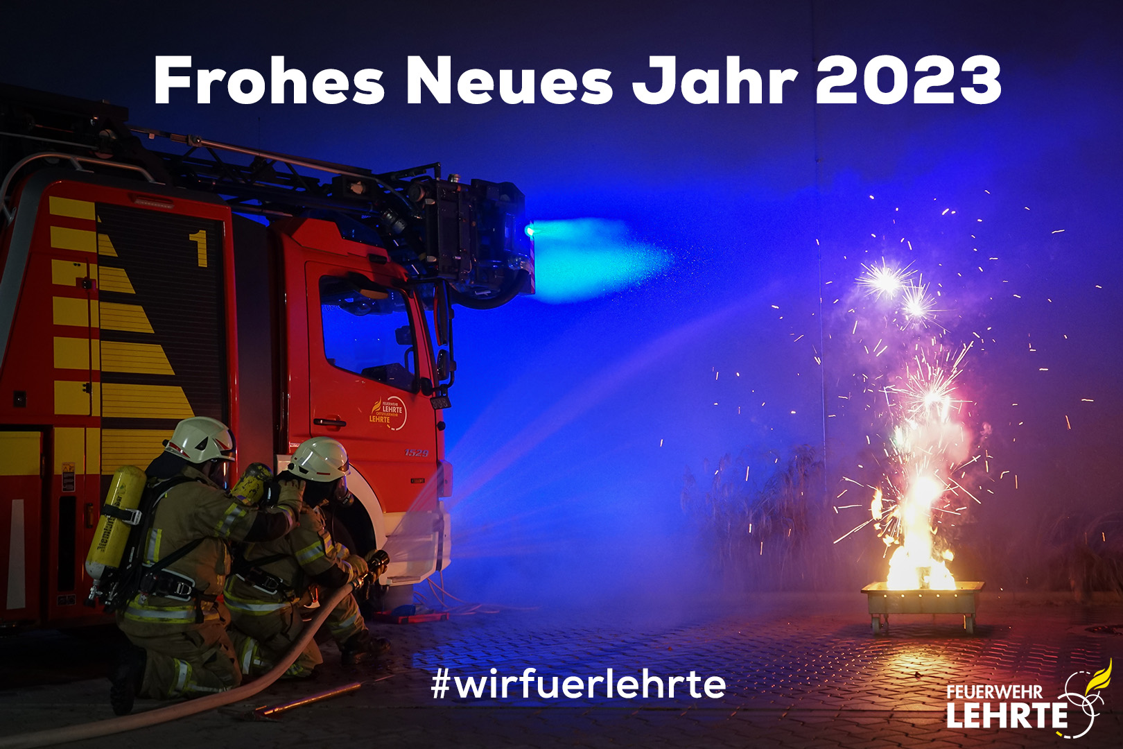 Feuerwehr Lehrte - 20230101 Neujahr