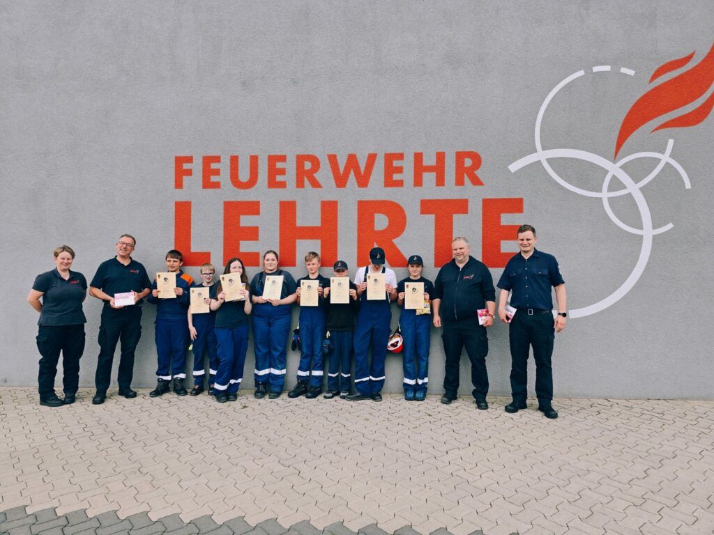 Gruppenbild der erfolgreichen Jugendflamme